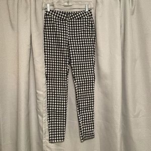 Black and white checkered Free People pants